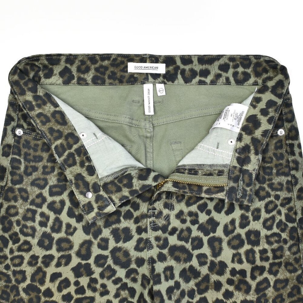 Good American Good Waist Crop Leopard - 8/29 - Picture 5 of 7